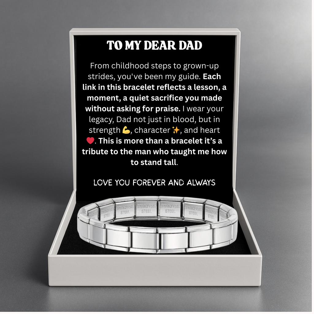 Timeless Links Bracelet - Dad, My Unbreakable Anchor