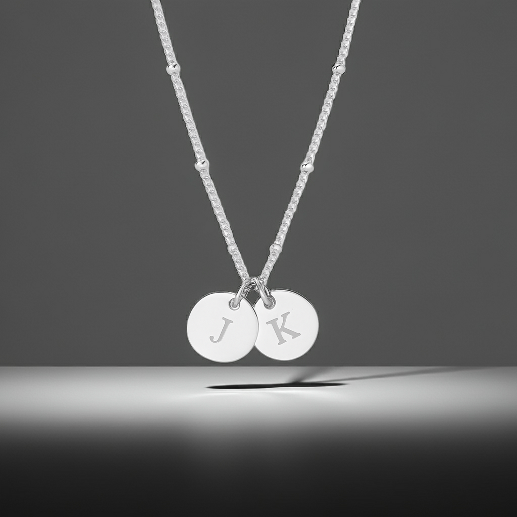 To the Best Mum in the World - Initial disc Necklace