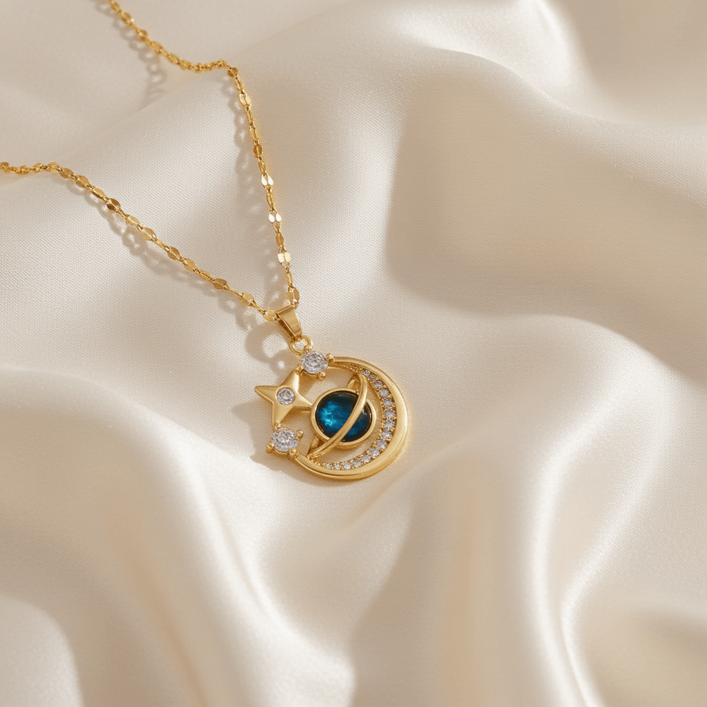 To My Wife Celestial Whiskers Necklace - Playful Spark of Us