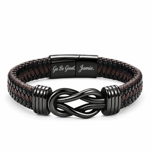 To My Son - Go Be Great Personalised Graduation Bracelet