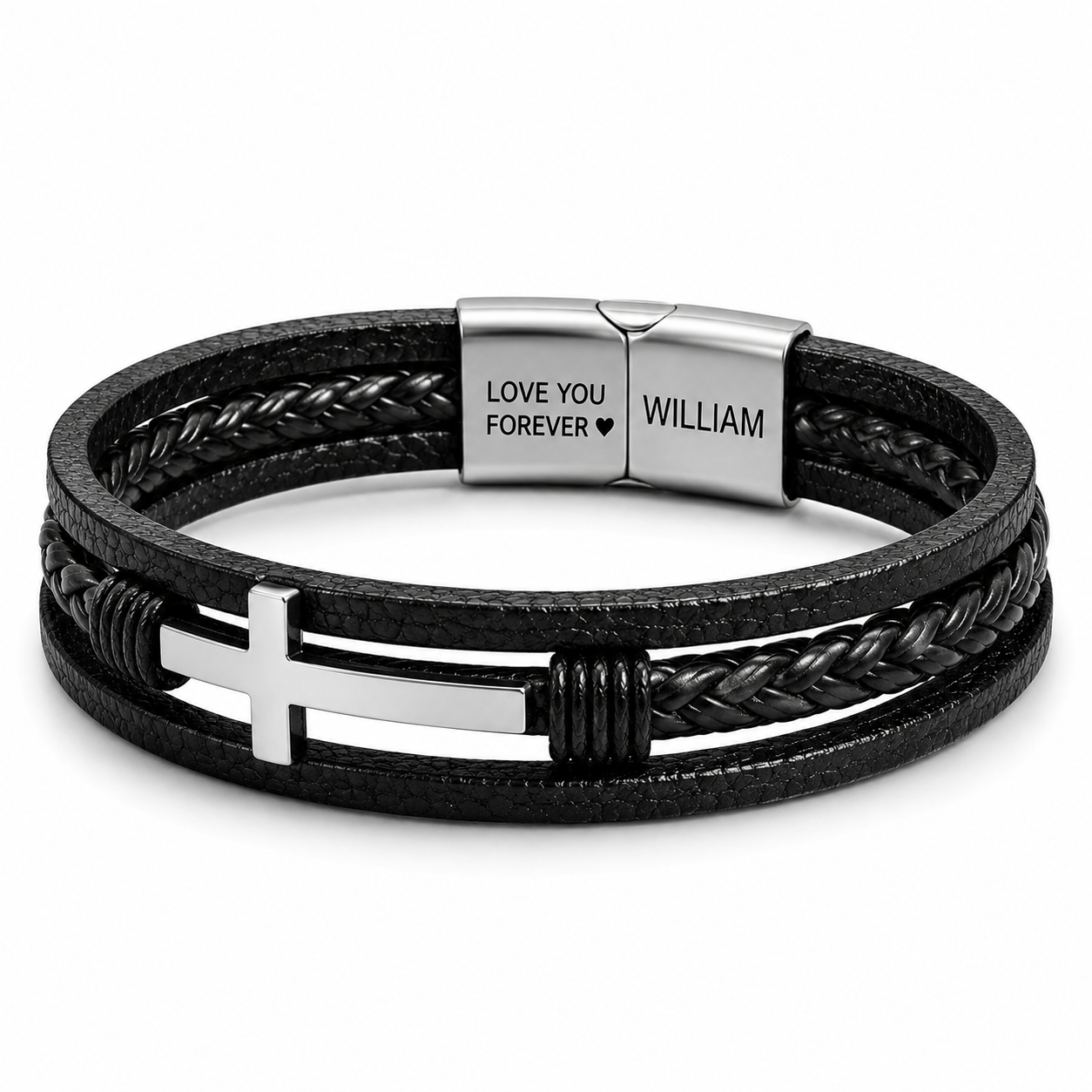 Unbreakable Faith Bracelet for Grandson - Personalised