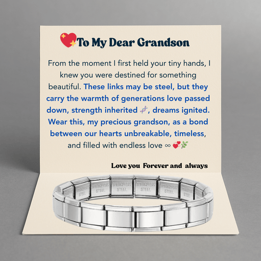 To My Dear Grandson Timeless Links Bracelet - Love You Forever
