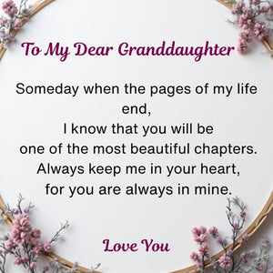 To My Granddaughter -  Book Locket Necklace