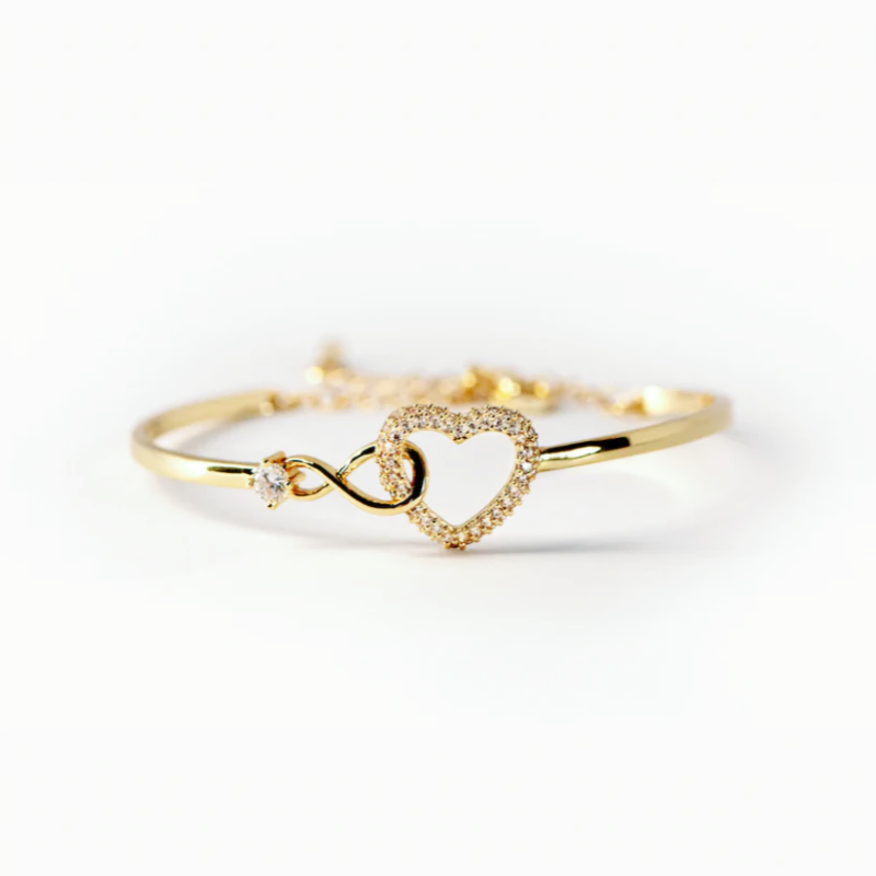 Mother Daughter Infinity Heart Bracelet -  Forever Between Us