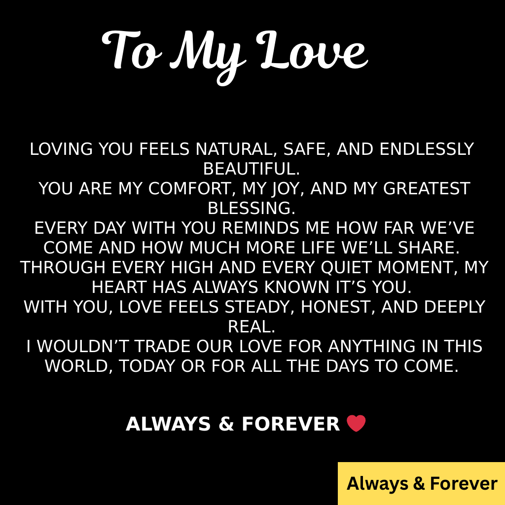 To My Love - Infinity Heart Necklace - Forever Bound