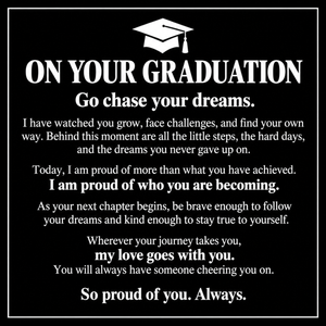 To My Son -  Go Chase Your Dreams - Personalised Graduation Tiger Eye Bracelet
