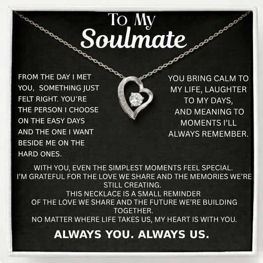 Love Heart Necklace For Soulmate - The Day I Met You