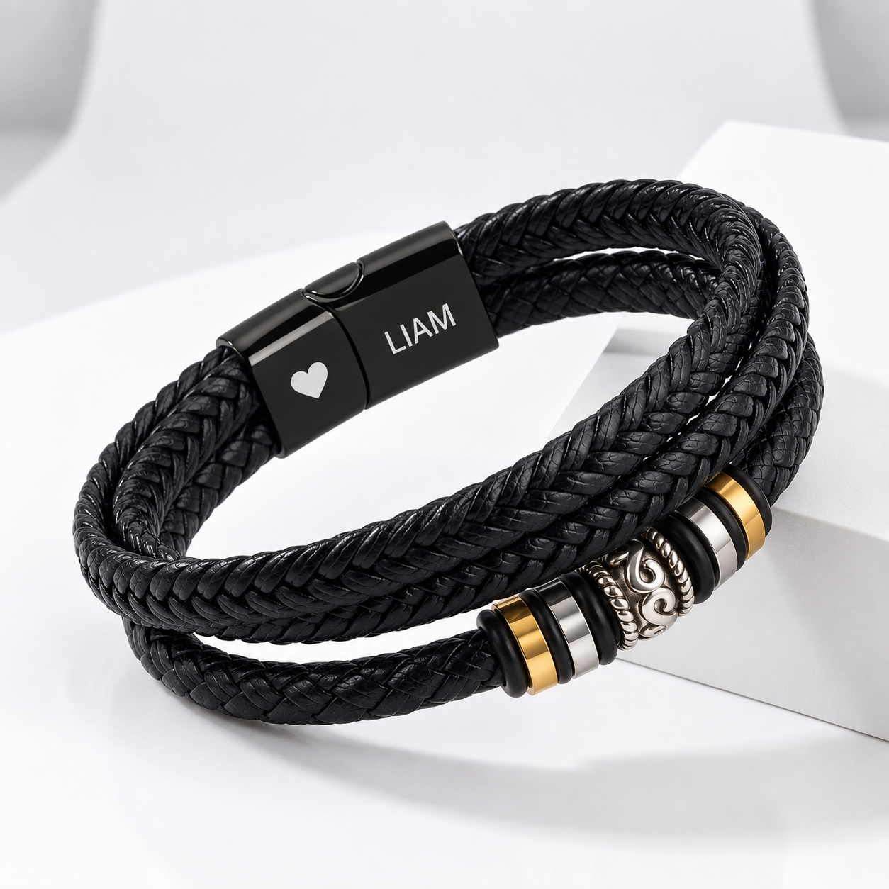 To My Man - Personalised Name Love You Forever Bracelet