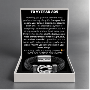 To My Son Bound by Strength Bracelet - Built to Persevere