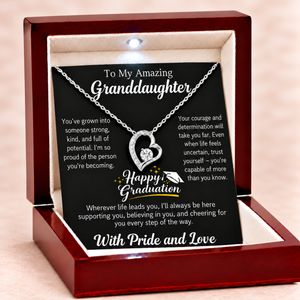 Happy Graduation Dear Granddaughter Bound by Love Necklace - The Future Is Yours