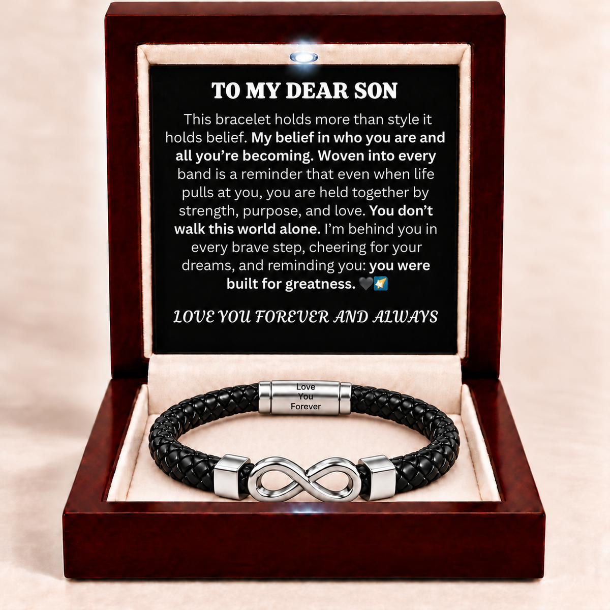 Dear Son Infinite Valor Bracelet - Be Brave, Be Kind