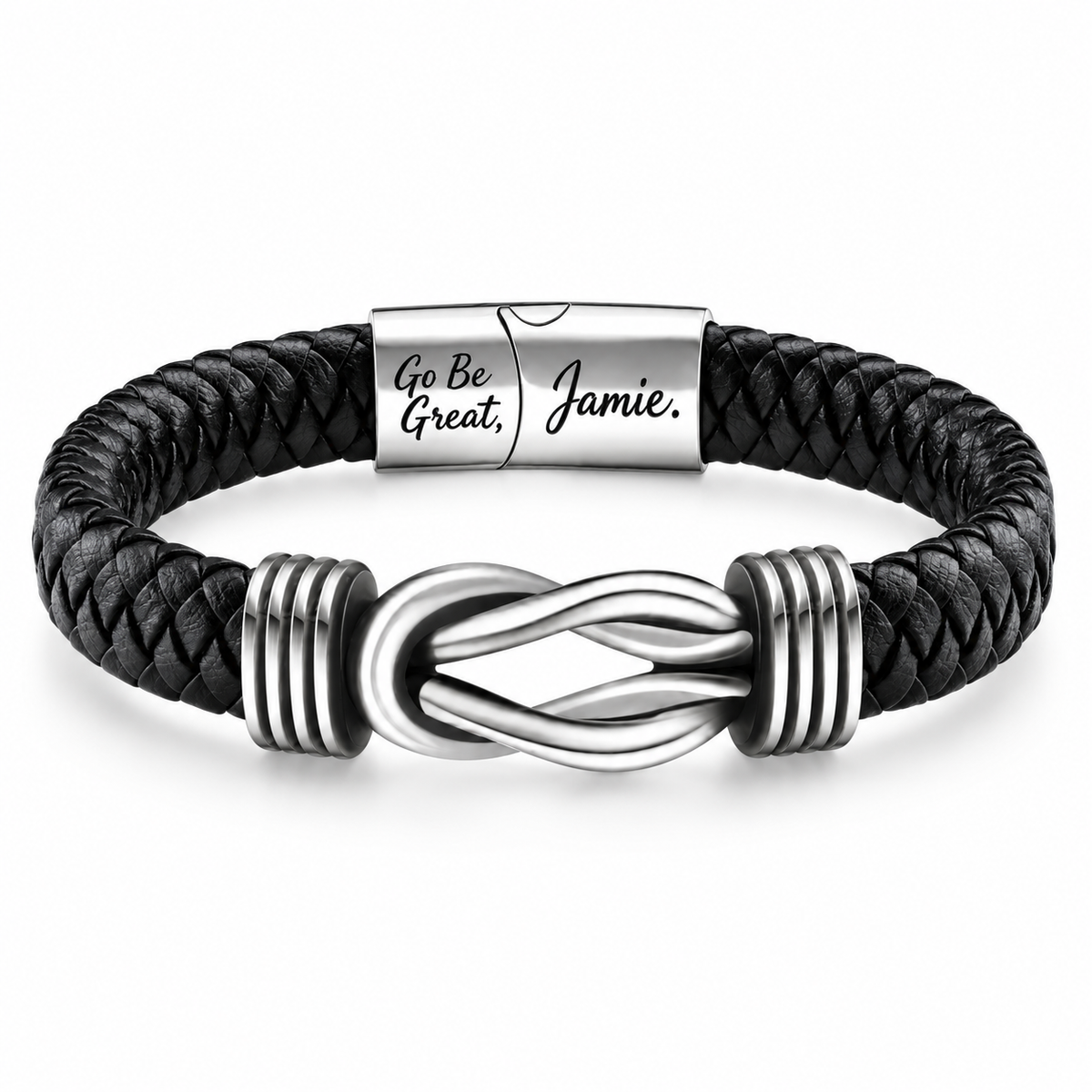 Happy Graduation Dear Grandson Bound by Strength Bracelet - Proud of Your Journey