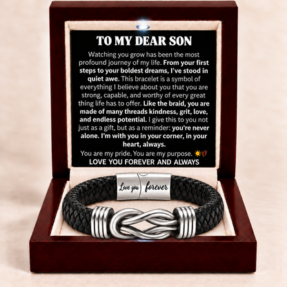 To My Son Bound by Strength Bracelet - Built to Persevere