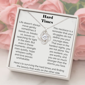 Through Every Storm - Eternal Knot Necklace