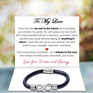 To My Dear Fiance Infinite Valor Bracelet - Always by My Side
