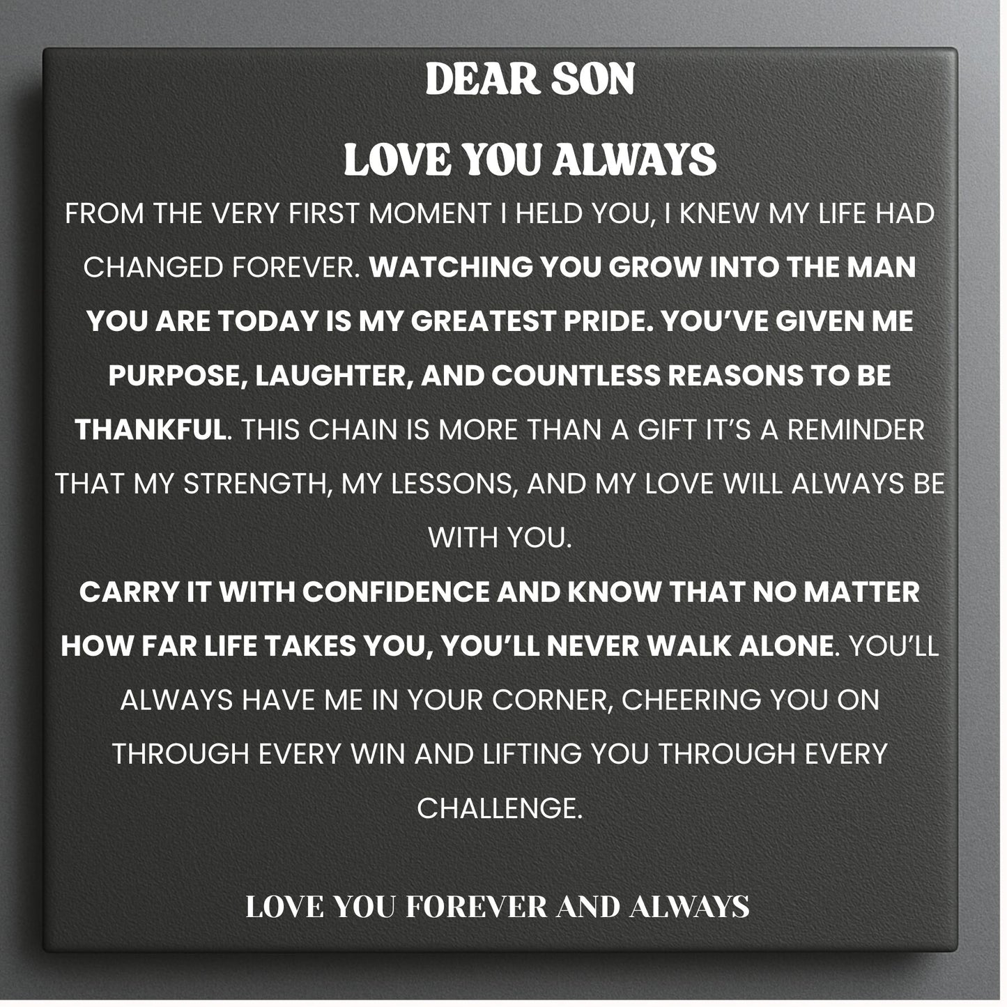 To Our Son Steel Pulse Necklace - Always With You