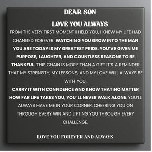 To Our Son Steel Pulse Necklace - Always With You