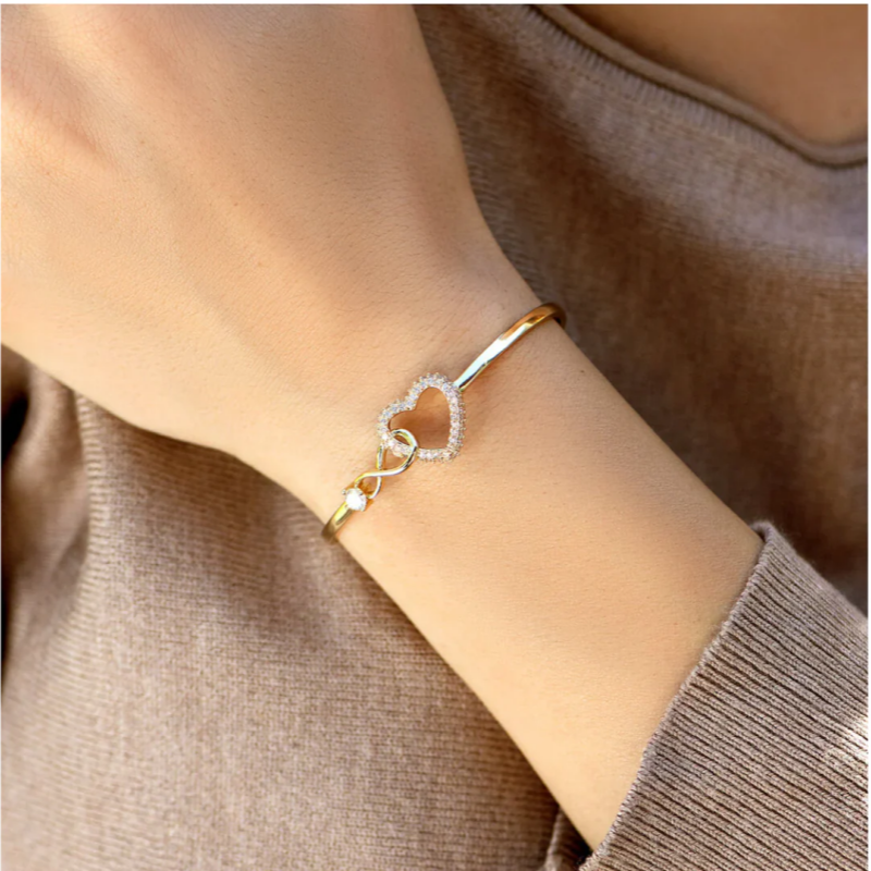 To My Dear Wife - Infinity Heart Bracelet - Love You Forever