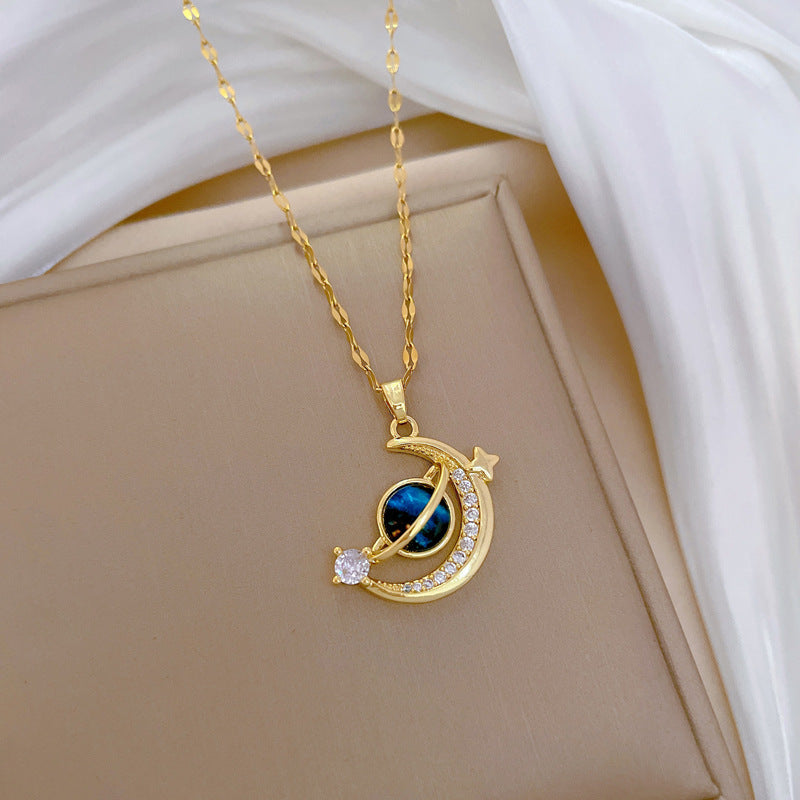 To My Daughter Celestial Bond Necklace - Written in the Stars