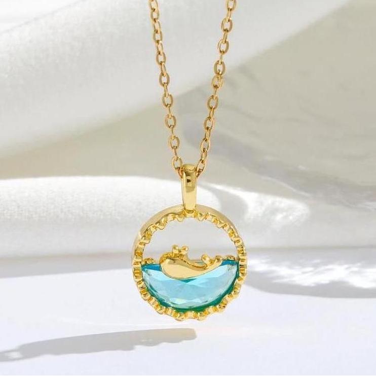 To  Granddaughter Soul Serenity Necklace - Calm, Brave, Loved