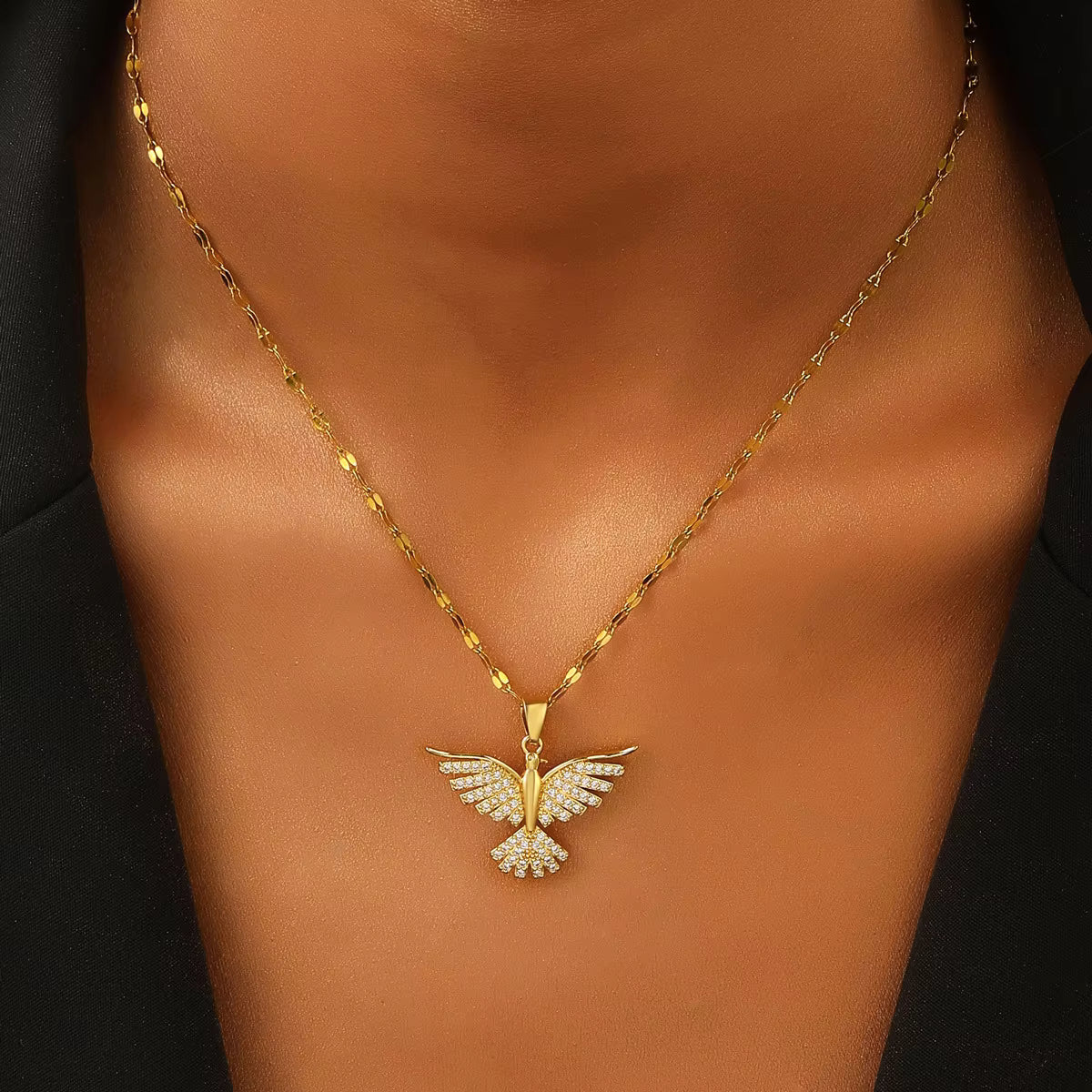 Dear Daughter Wings of Strength Necklace - Brave, Bold, You