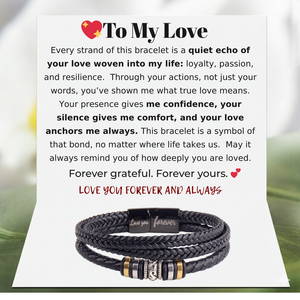 To My Boyfriend Legacy Loop Bracelet - You & Me, Always