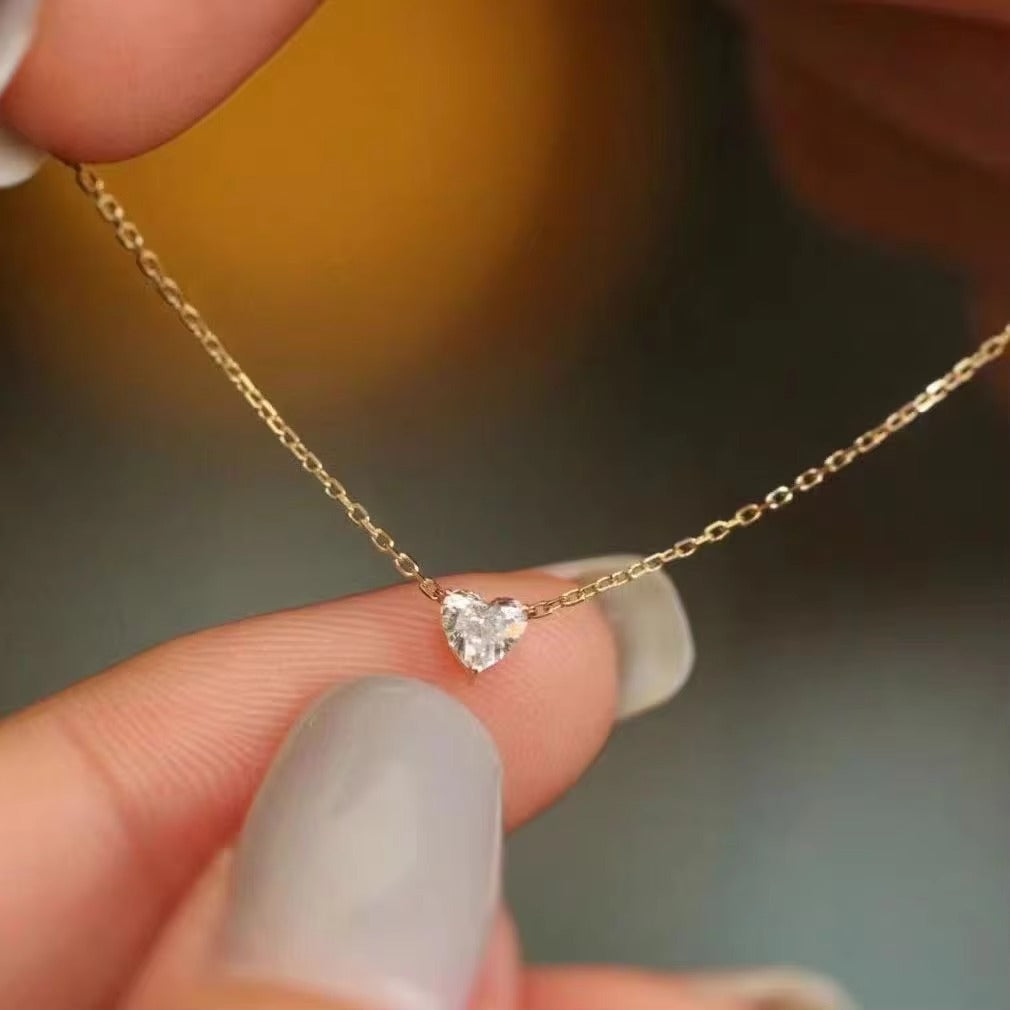 Dear Wife - Happy Valentine’s Day Close to My Heart Necklace - Always Close