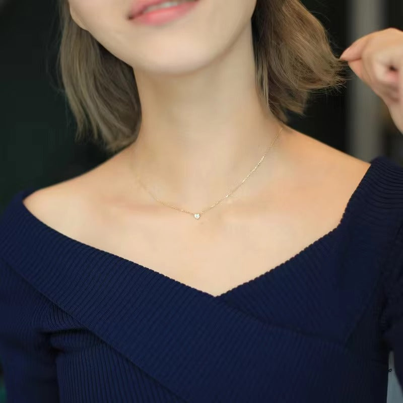 Dear Fiancée - Happy Valentine’s Day Close to My Heart Necklace - Always, Only You