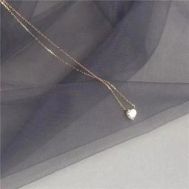 Dear Fiancée - Happy Valentine’s Day Close to My Heart Necklace - Always, Only You
