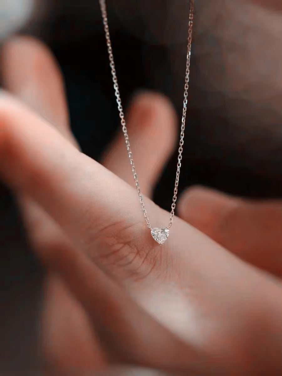 Dear Girlfriend - Happy Valentine’s Day Close to My Heart Necklace - Be Mine, Always