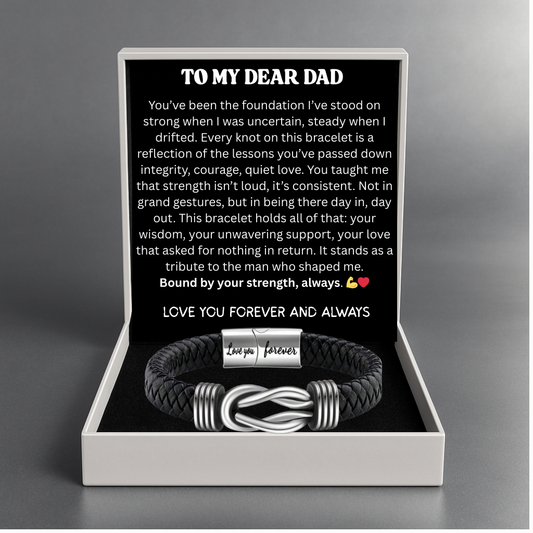 Bound by Strength Bracelet -  Dad, Our Unbreakable Bond