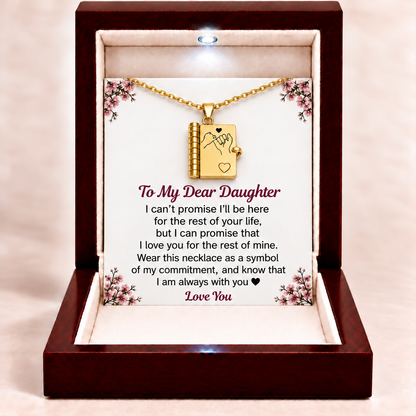 FOR DAUGHTER – I’m Always With You Book Promise Necklace