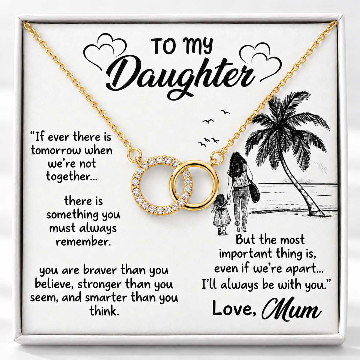To My Daughter – Eternal Bond Necklace From Mum
