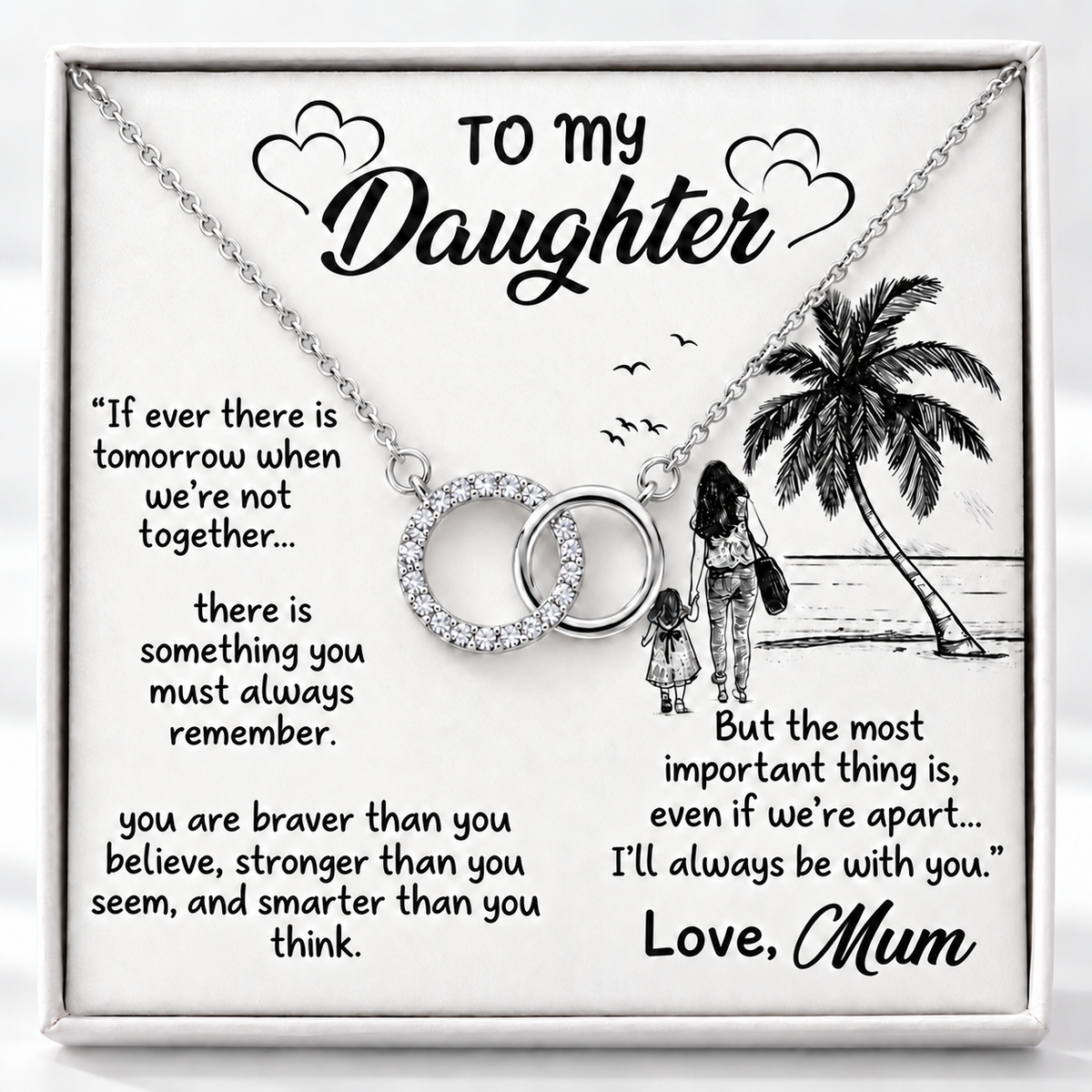 To My Daughter – Eternal Bond Necklace From Mum