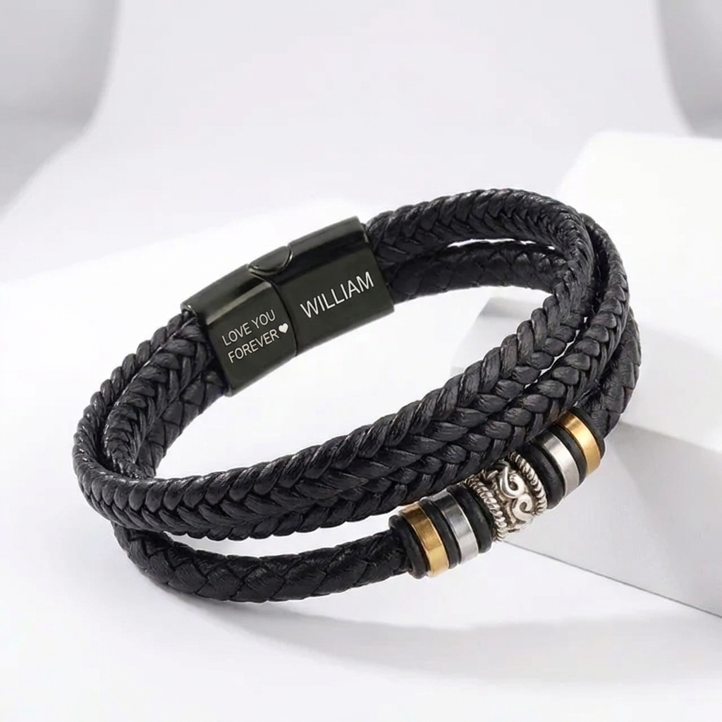 To My son Personalised  Engraved Love You Forever Bracelet