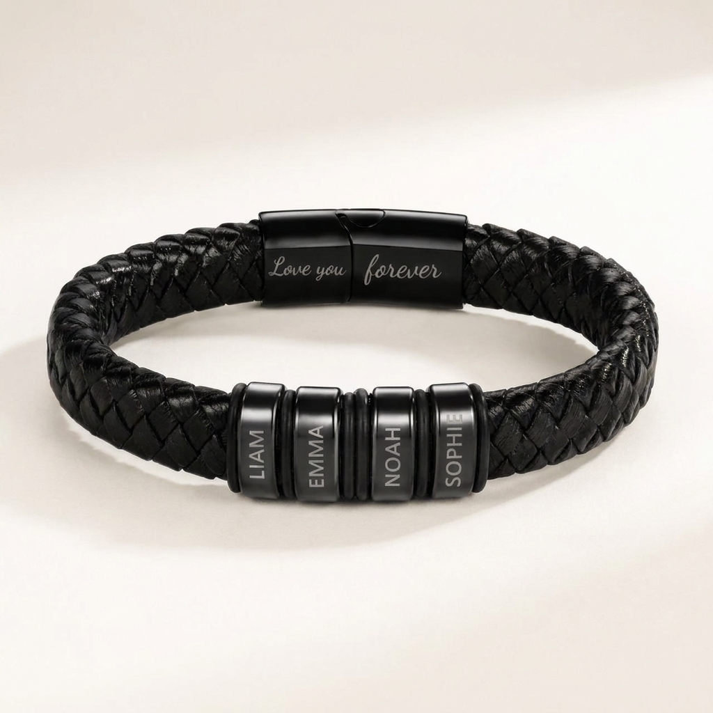 Family Circle Personalised Bracelet – To the Best Dad in the World