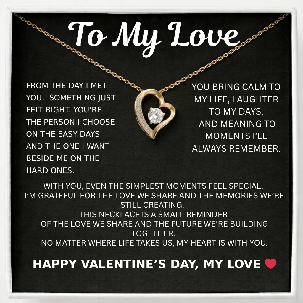 Dear Girlfriend – Happy Valentine’s Day Bound by Love Necklace - Tied to You Forever