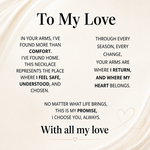 To My Love - Forever in Your Arms Necklace