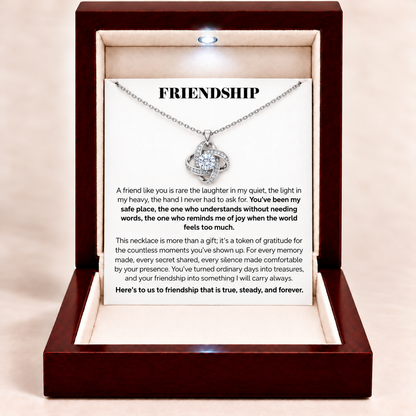 To My Dear Friend Eternal Knot Necklace - Chosen Family