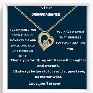 To My Granddaughter Bound by Love Necklace - Our Bond Forever