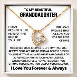 To My Granddaughter Bound by Love Necklace - Our Bond Forever