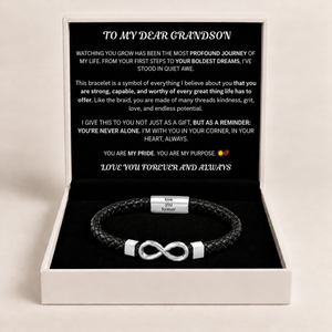 Beloved Grandson Infinite Valor Bracelet - Brave and True