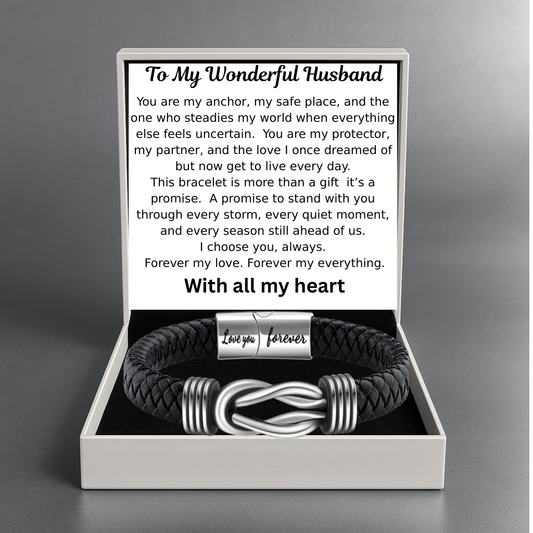 Dear Husband - Happy Valentine’s Day Bound by Strength Bracelet - Stronger Together