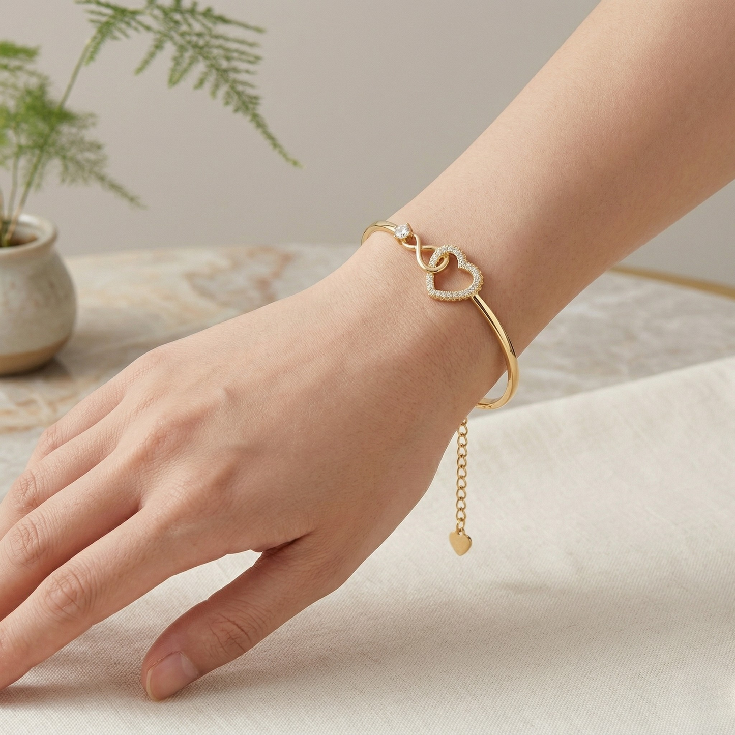 To My Daughter Infinity Heart Bracelet Linked Forever From Mum