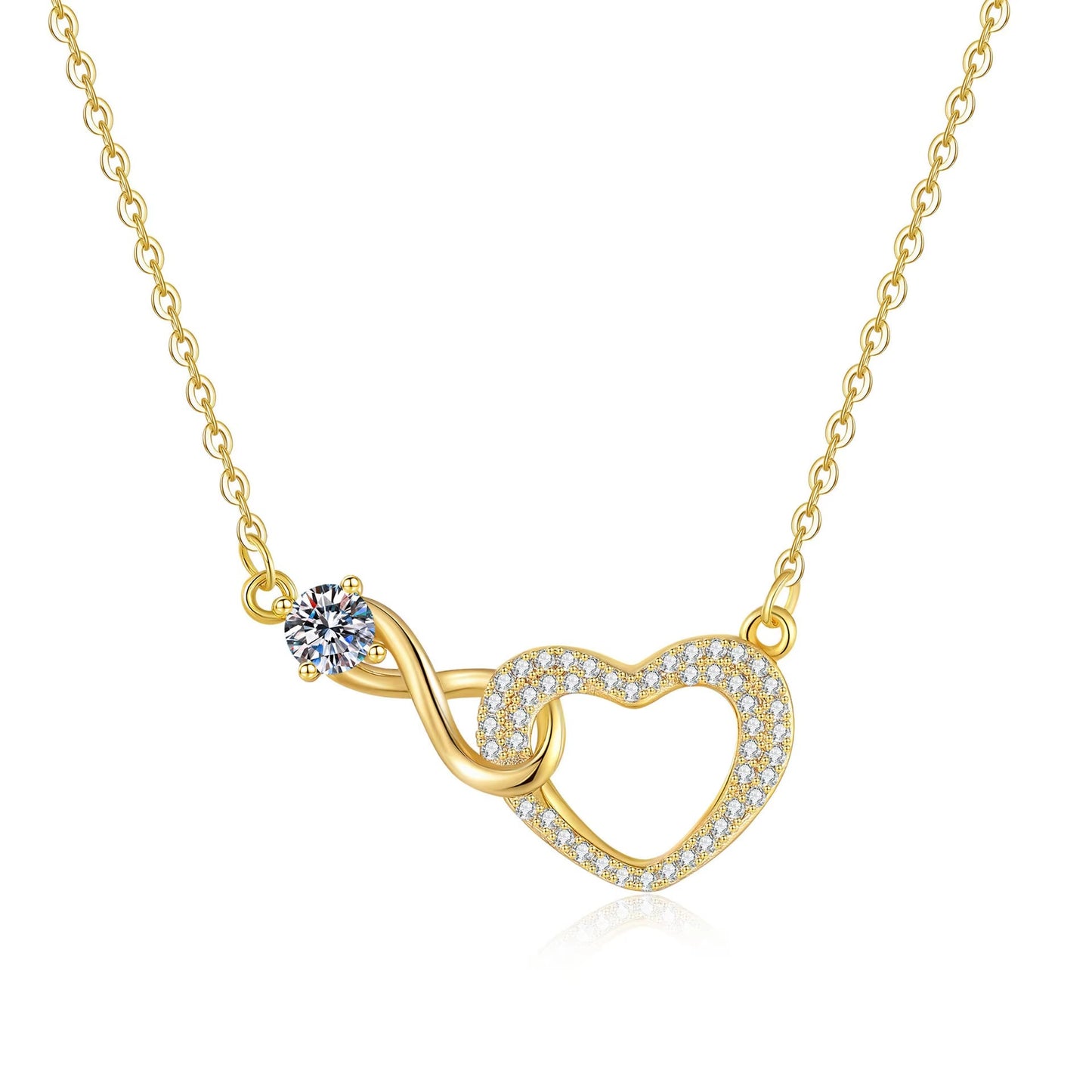 To My Love - Infinity Heart Necklace - Forever Bound