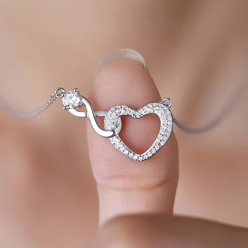 To My Love - Infinity Heart Necklace - Forever Bound