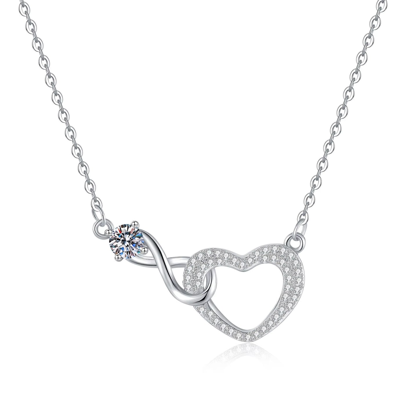 To My Love - Infinity Heart Necklace - Forever Bound