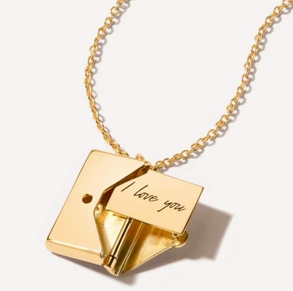 Love Letter Necklace and  Message Card Gift Set