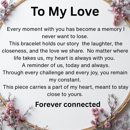 Forever Connected - Photo Projection Couple Bracelet Set
