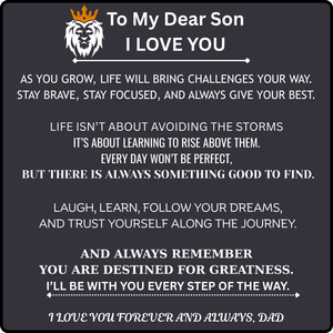 Dad and Son - Engraved Love You Forever Bracelet